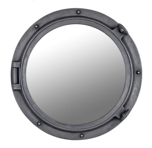 Porthole Replica Mirror Iron Finish 24 Inch