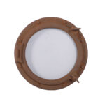 20” Rust Finish Porthole Window Non-Opening - Image 2