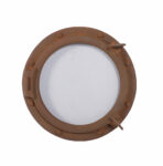 20” Rust Finish Porthole Window Non-Opening