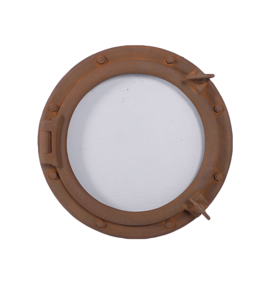 HX053-1 20” Rust Finish Porthole Window Non-Opening - Image 1