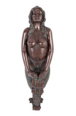 Marinea Sea Siren Mermaid Figurehead Wall Decor 36 Inch H Bronze Finish