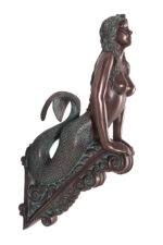 Marinea Sea Siren Mermaid Figurehead Wall Decor 36 Inch H Bronze Finish - Image 2
