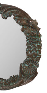 Mermaid Reef Mirror 26" Bronze Finish Wall Decor - Image 3