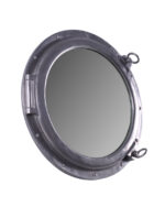 30" Porthole Mirror Aluminum Finish Wall Mount - Image 3
