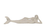 Dreamy The Lying Mermaid Large Sculpture Roman Stone Finish