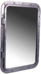 Rectangular Porthole Replica Mirror Aluminum Finish