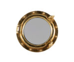 12” Gold Leaf Finish Wall Mount Porthole Mirror