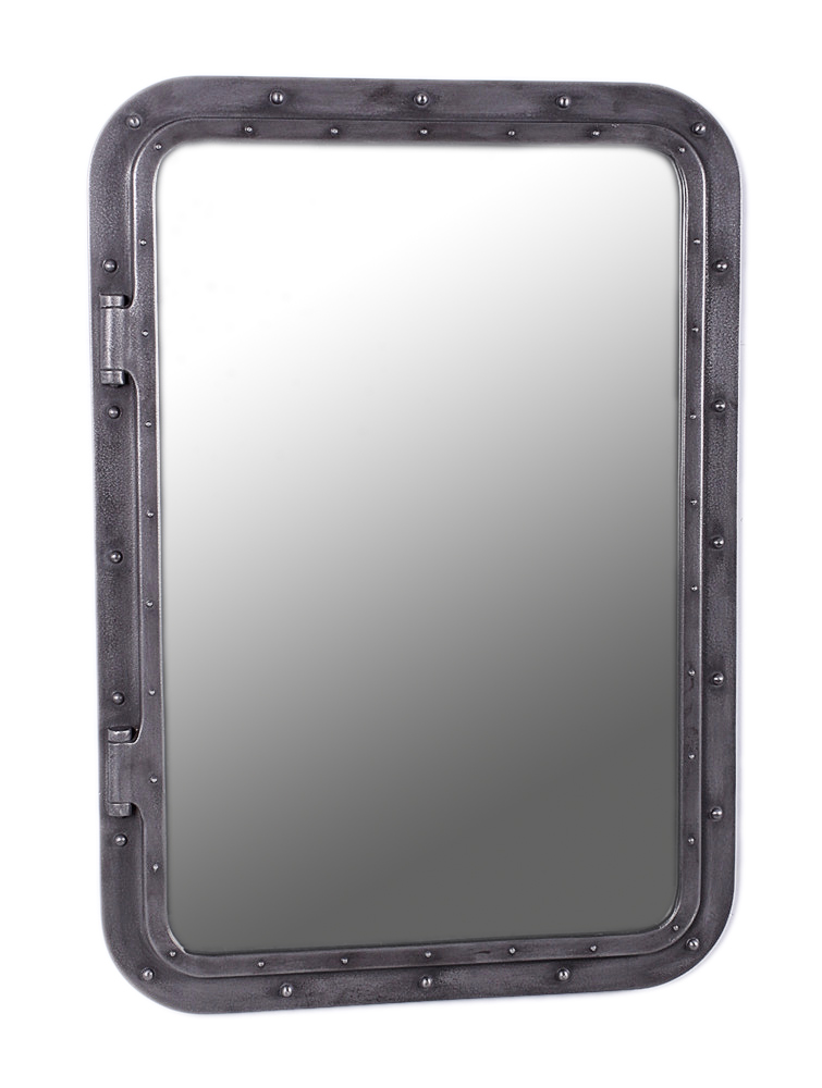 HX250-iron-finish-34-24-mirror-nautical-tropica-home-decor-1 Rectangular Porthole Mirror Iron Finish - Image 1