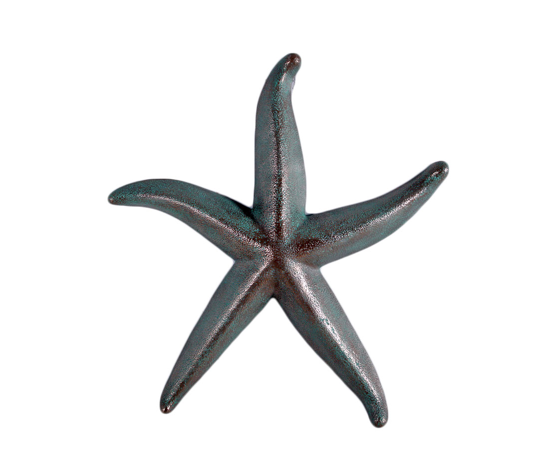 HX252-1 23.25" Starfish Figure Bronze Finish Large Wall Sculpture - Image 1