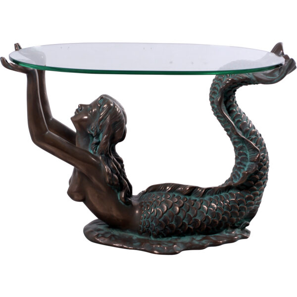Small Mermaid Table Verde Bronze
