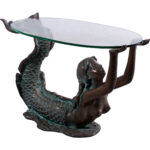 Small Mermaid Coffee Table w/ Bronze Finish 25.75 Inch - Image 2