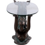 Small Mermaid Coffee Table w/ Bronze Finish 25.75 Inch - Image 5