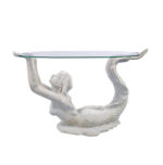 Small Mermaid Table Roman Stone Finish