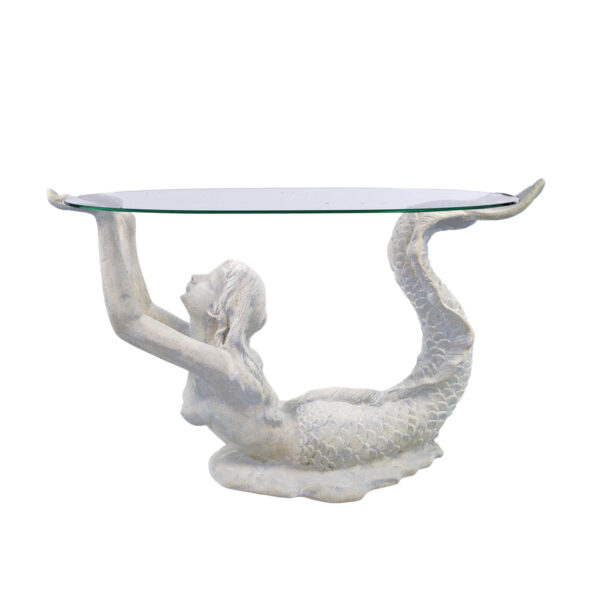 Small Mermaid Table Roman Stone Finish