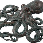 Awesome Octopus Large Wall Art Sculpture Figure Verde Bronze Finish 32 Inch