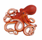 32"H Awesome Octopus Wall Decor Figure Painted Finish
