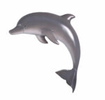 36" L Painted Finish Dolphin Large Wall Sculpture