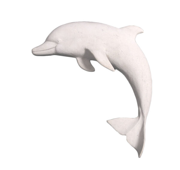 Dolphin Wall Decor Figure Roman Stone Finish 36”