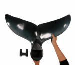 21” Natural Finish Whale Tail Wall Sculpture - Image 2