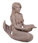 Island Princess Mermaid 29.5" Roman Stone Finish Large Sculpture
