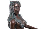 Nerissa by the Sea Mermaid Large Sculpture Verde Bronze Finish 30" - Image 2