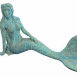 Nerissa by the Sea Large Sitting Siren Figure Shipwreck Statue