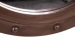 36" Porthole Mirror Wall Mount Polished Bronze Finish - Image 3