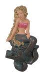 Melody Girl Mermaid Wall Sculpture Young Sea Maiden Art (Blonde)