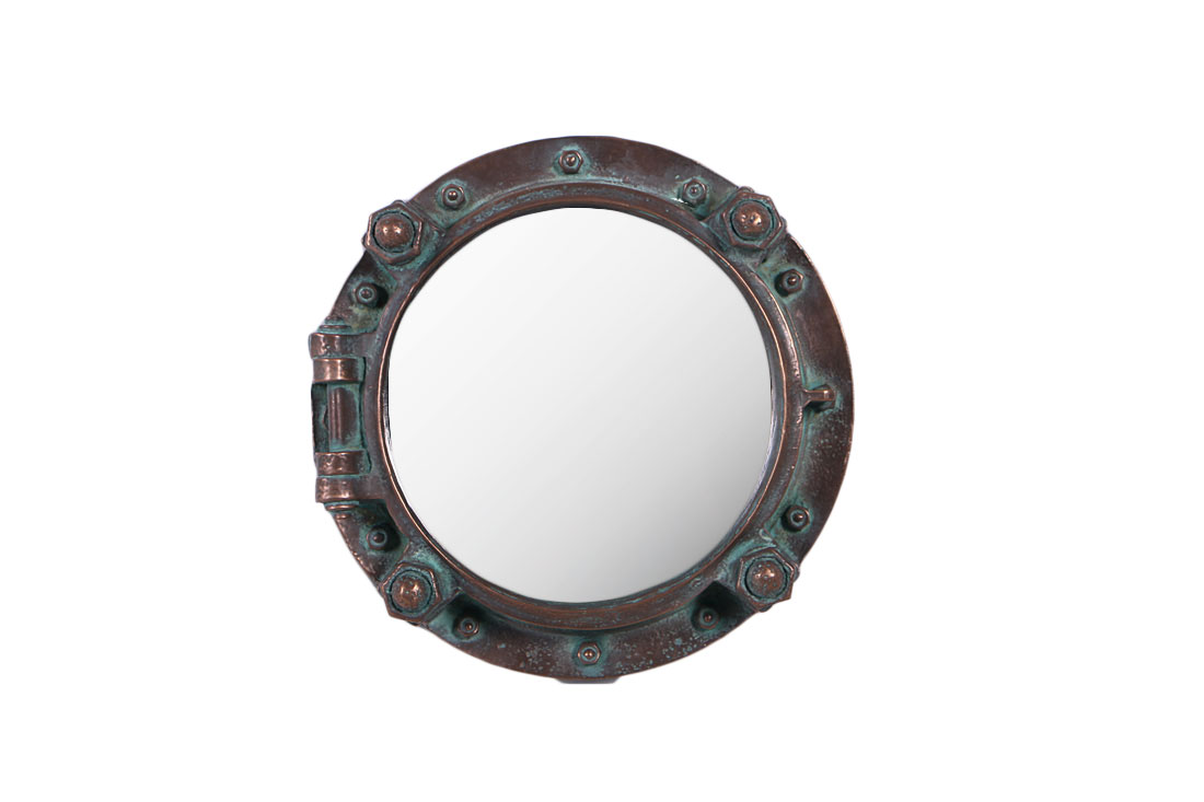 HX380-1 16" Porthole Window Replica Verde Bronze Finish 16"D - Image 1