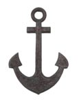 39" Verde Bronze Finish Anchor Figure Fiberglass Resin