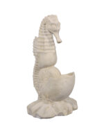 29" Seahorse Table/Floor Water Fountain - Roman Stone Finish - Image 2