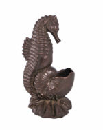 Seahorse Table or Floor Water Fountain Bronze Finish
