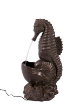 Seahorse Table or Floor Water Fountain Bronze Finish - Image 3