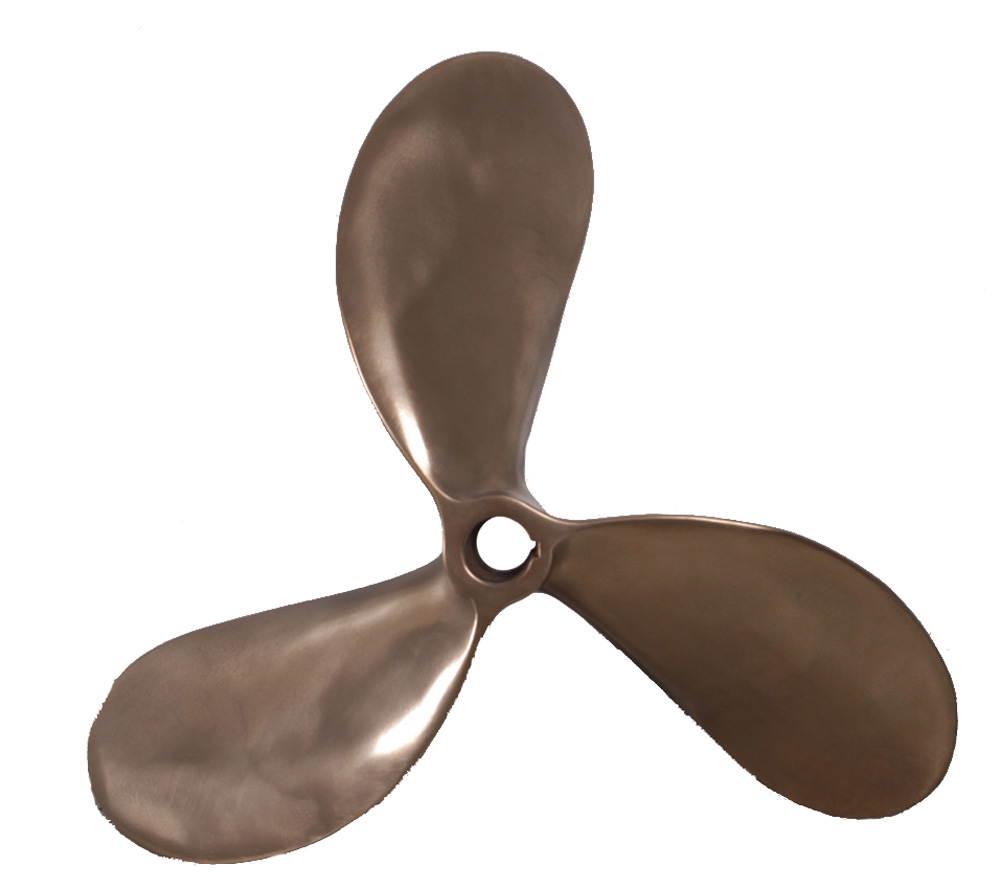 HX402-polished-bronze-finish-propeller-figure 22”Dia Polished Bronze Finish Propeller Figure - Image 1
