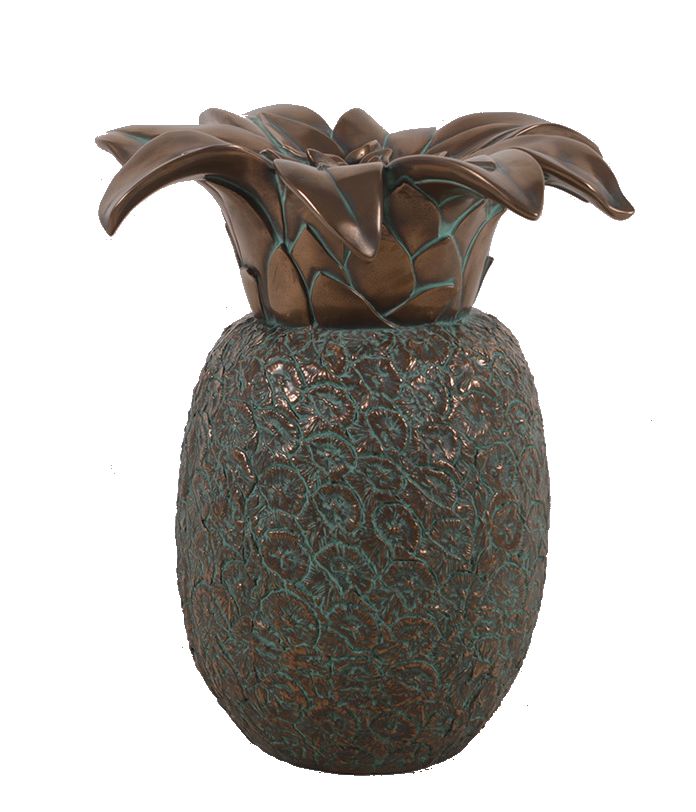 HX415-bronze-pineapple-sculpture-2-foot Verde Bronze Pineapple Sculpture - Image 1