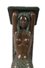 Large Mermaid Pilaster Verde Bronze - Image 2