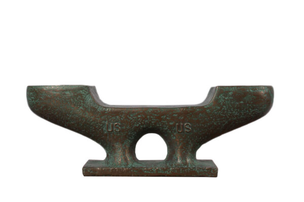 Large Ship Dock Cleat Replica Statue Boat Deck Nautical Figure (Bronze)
