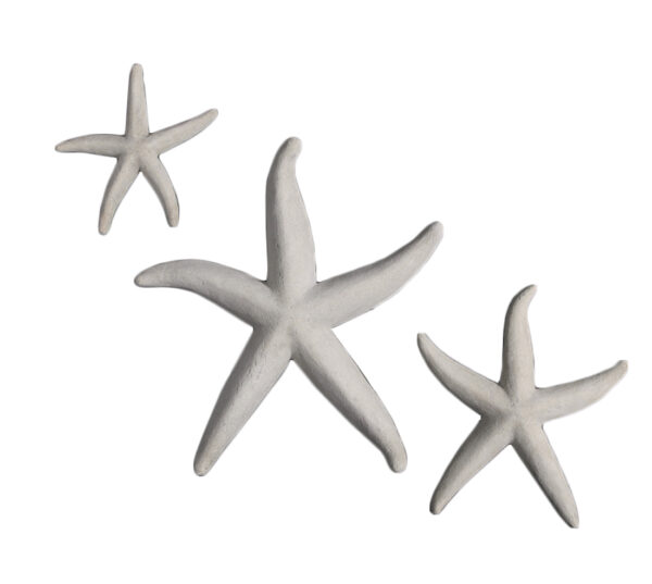 Starfish Trio Small Medium Large Roman Stone