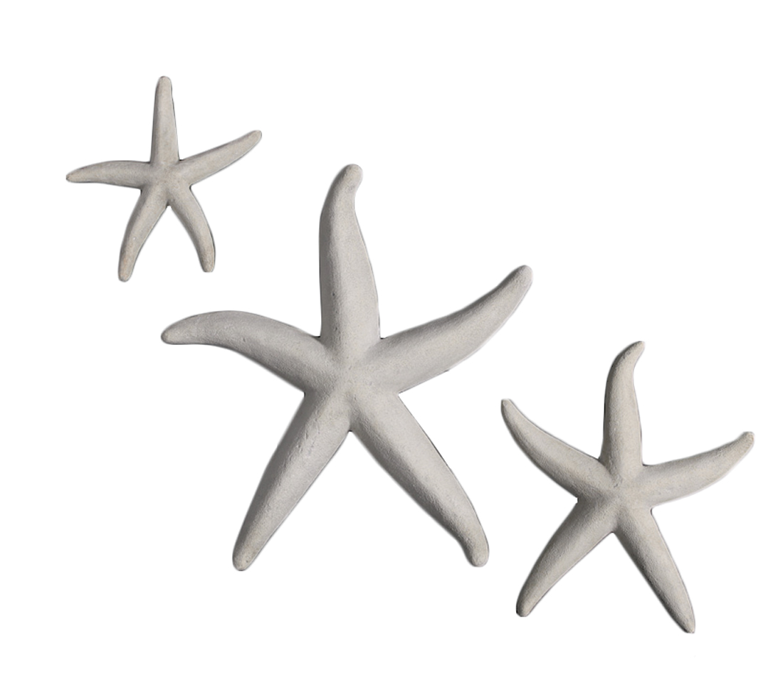 HX443-1 Starfish Trio Small Medium Large Roman Stone - Image 1