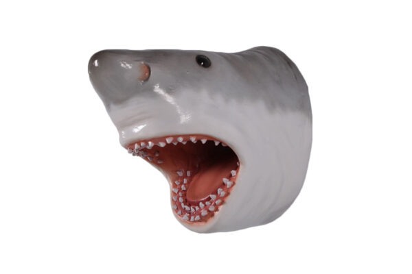 Great White Shark Head Trophy Wall Sculpture Decor