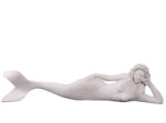 Sindee Sultry Lying Mermaid Large 5ft Statue Ocean Goddess Sculpture (Roman Stone)