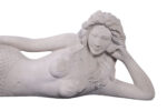 Sindee Sultry Lying Mermaid Large 5ft Statue Ocean Goddess Sculpture (Roman Stone) - Image 3