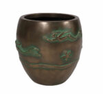 Swimming Mermaid Planter Verde Bronze - Image 2