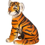 Bengal Tiger Sitting Cub Sculpture - Image 6