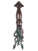 Squid Wall Sculpture (Verde Bronze)