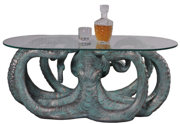 Octopus Coffee Table Verde Bronze Finish