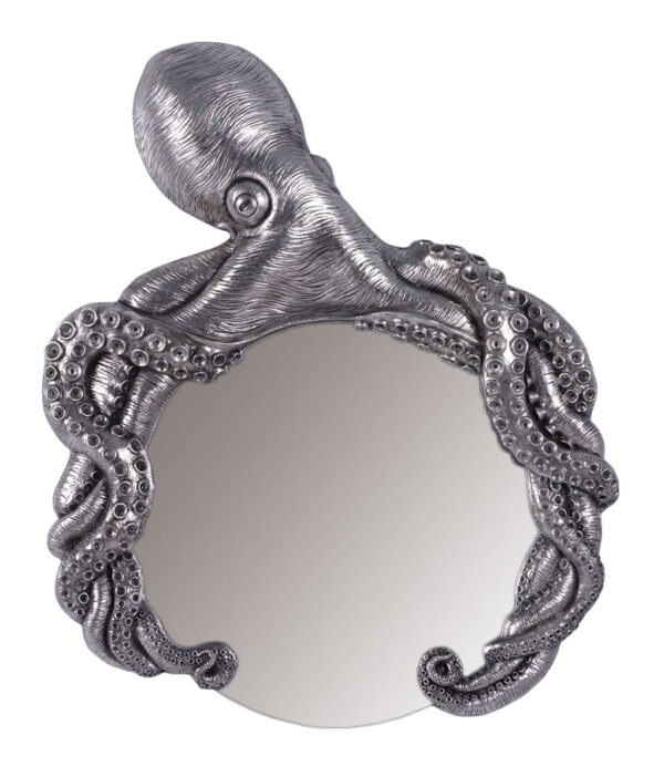 Octopus Mirror Silver Leaf