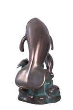 Manatee Sculpture Verde Bronze - Image 5