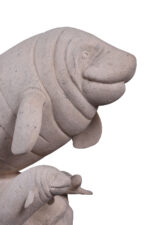 Manatee Sculpture Roman Stone - Image 4