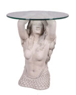 Mermaid End Table (Head) Roman Stone Finish